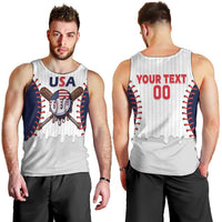 United States 2026 Baseball Custom Men Tank Top Go USA Drip Style