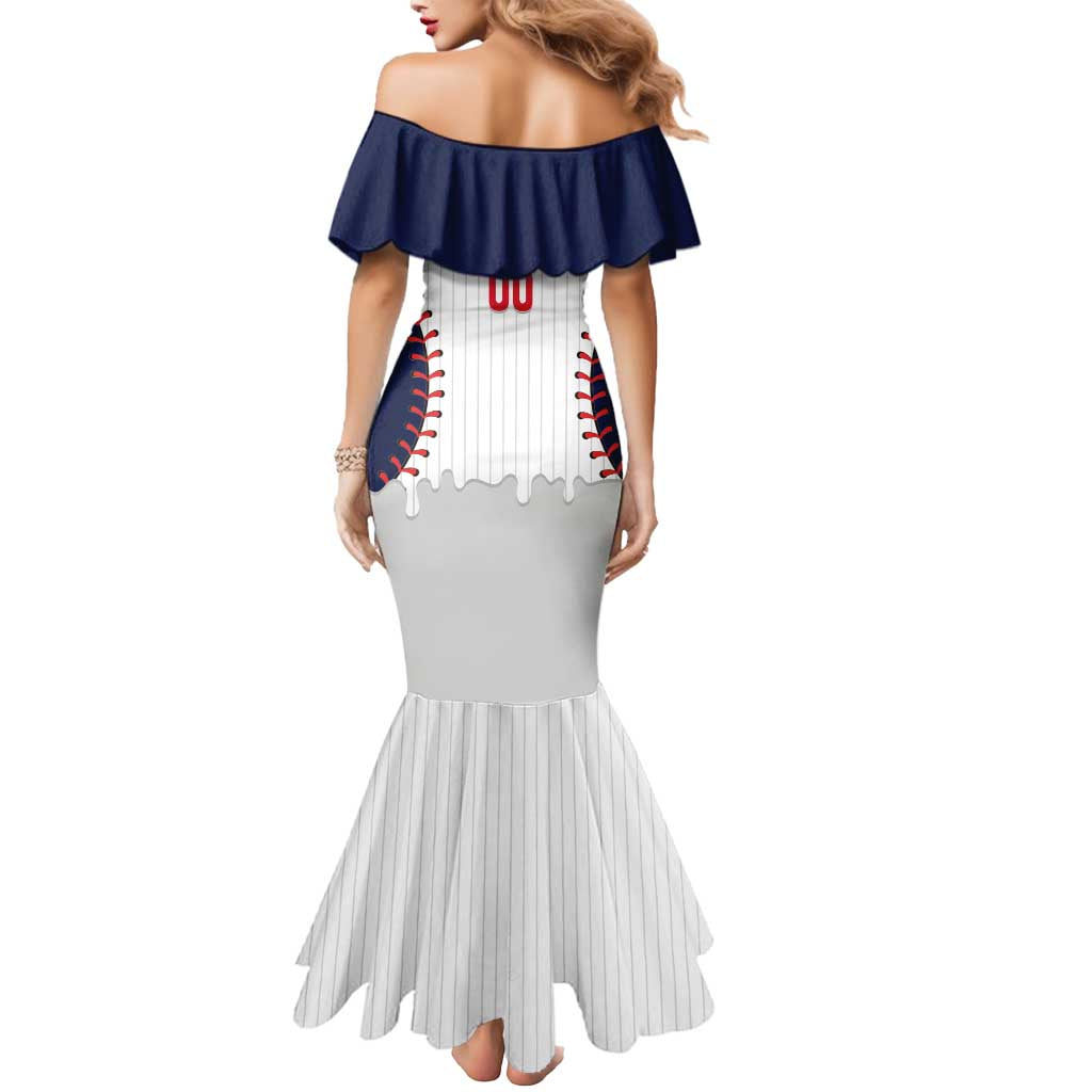 United States 2026 Baseball Custom Mermaid Dress Go USA Drip Style