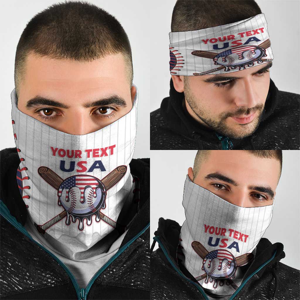 United States 2026 Baseball Custom Neck Gaiter Go USA Drip Style