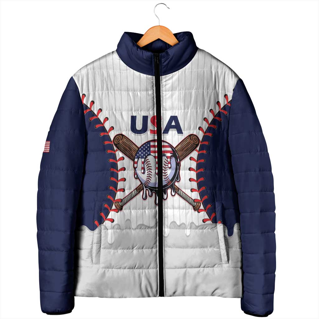 United States 2026 Baseball Custom Padded Jacket Go USA Drip Style