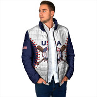 United States 2026 Baseball Custom Padded Jacket Go USA Drip Style
