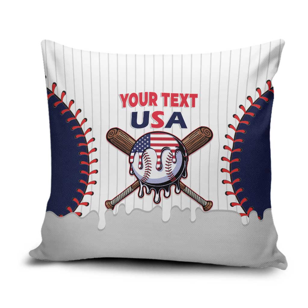 United States 2026 Baseball Custom Pillow Cover Go USA Drip Style