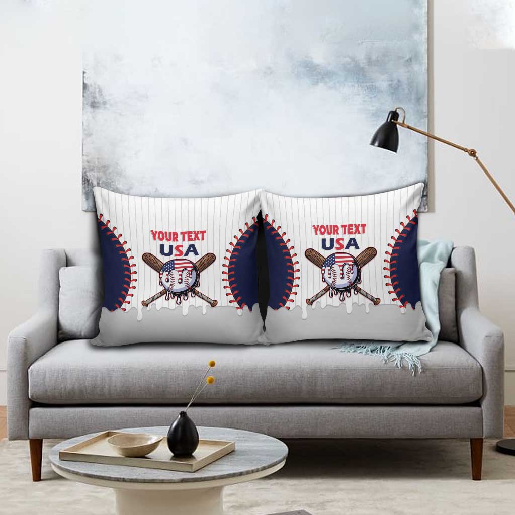 United States 2026 Baseball Custom Pillow Cover Go USA Drip Style
