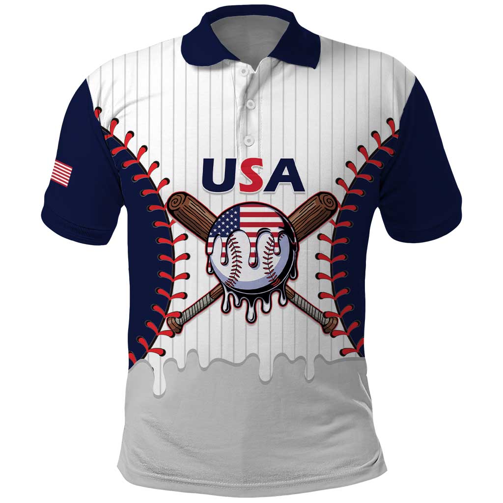 United States 2026 Baseball Custom Polo Shirt Go USA Drip Style