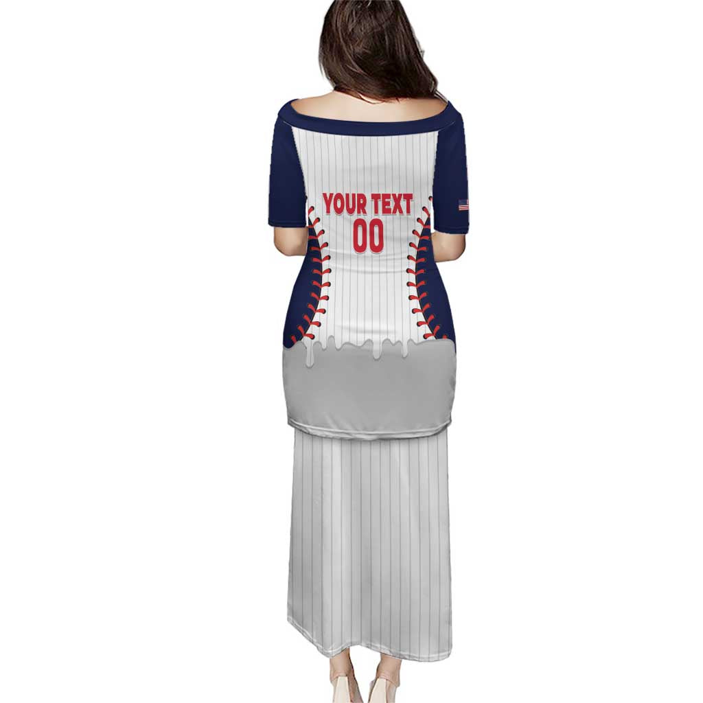 United States 2026 Baseball Custom Puletasi Go USA Drip Style