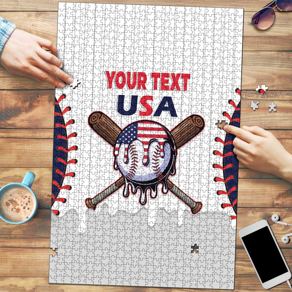 United States 2026 Baseball Custom Puzzle Go USA Drip Style