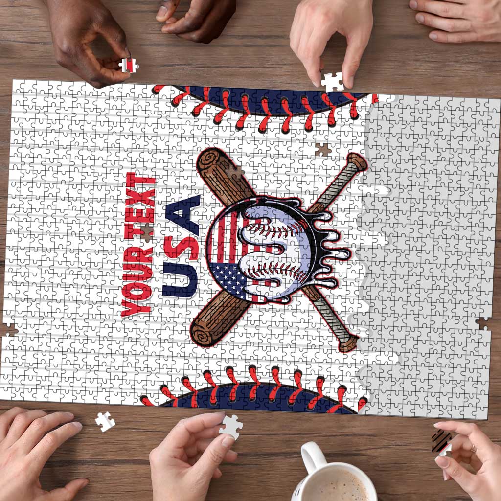 United States 2026 Baseball Custom Puzzle Go USA Drip Style