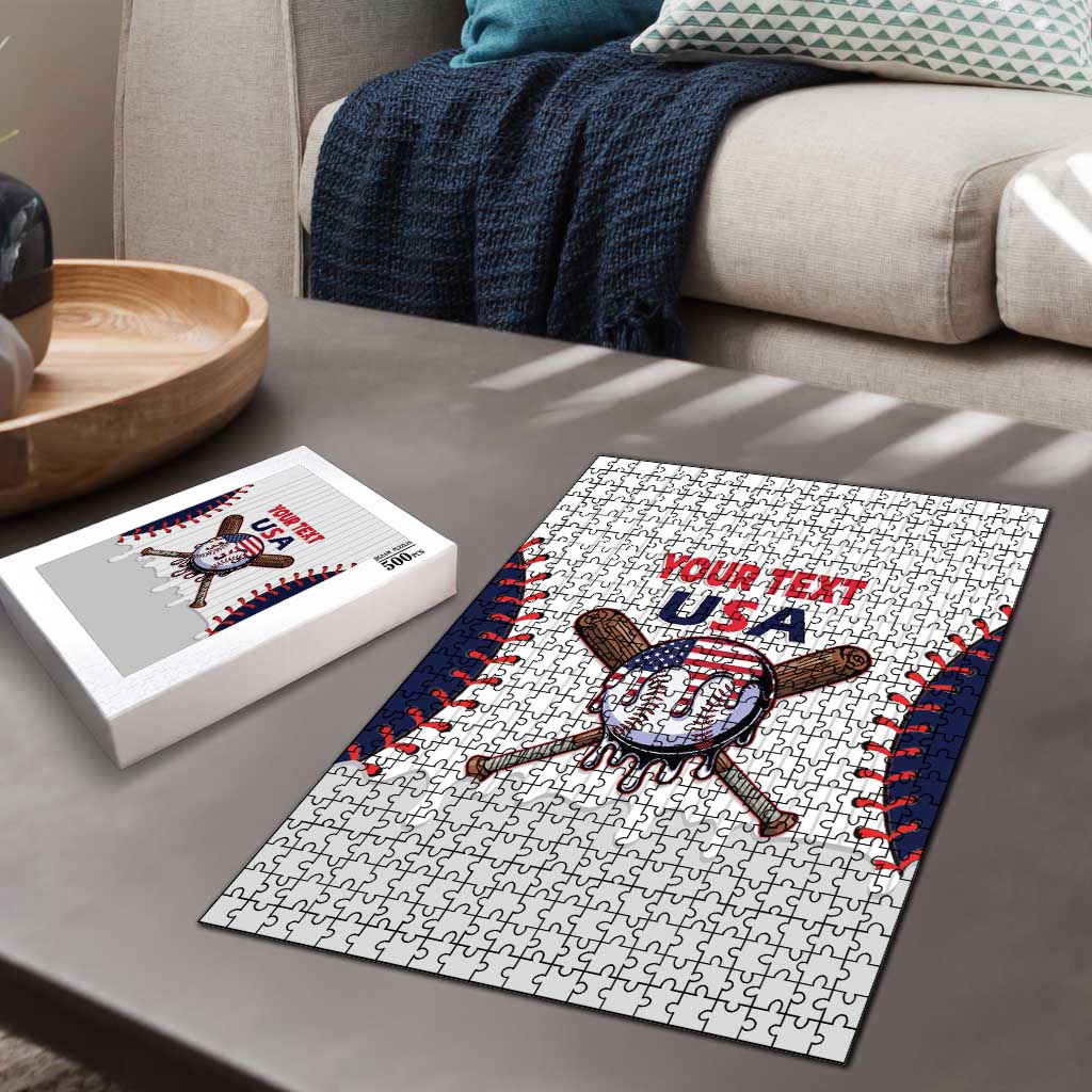 United States 2026 Baseball Custom Puzzle Go USA Drip Style