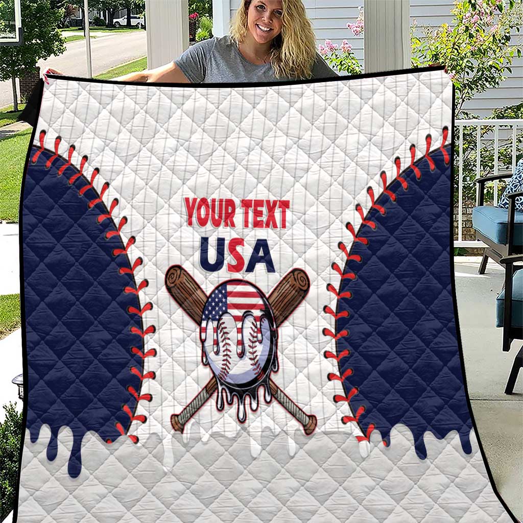 United States 2026 Baseball Custom Quilt Go USA Drip Style