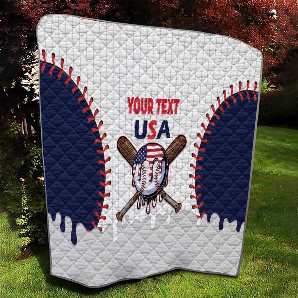 United States 2026 Baseball Custom Quilt Go USA Drip Style