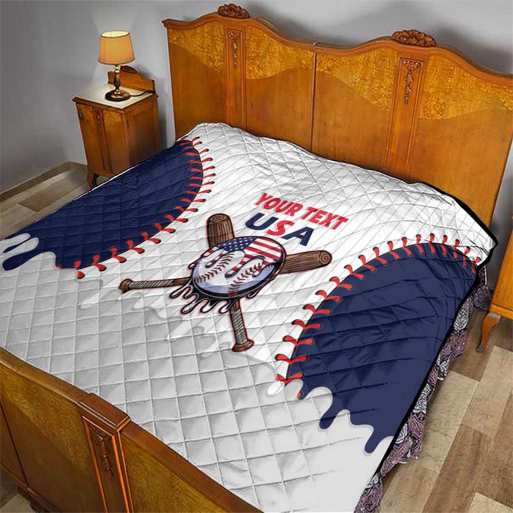 United States 2026 Baseball Custom Quilt Go USA Drip Style