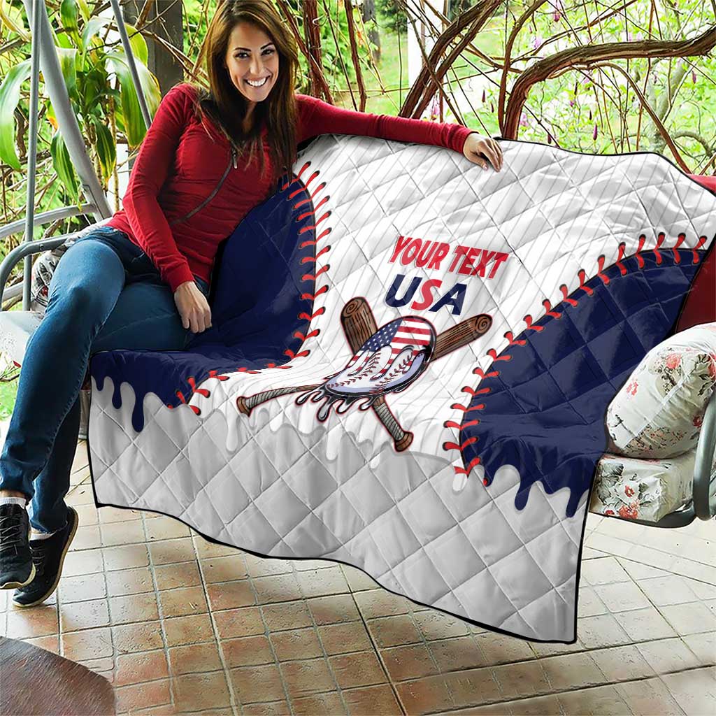 United States 2026 Baseball Custom Quilt Go USA Drip Style