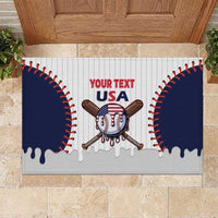 United States 2026 Baseball Custom Rubber Doormat Go USA Drip Style
