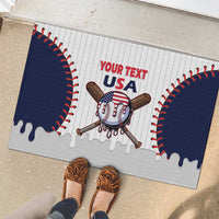 United States 2026 Baseball Custom Rubber Doormat Go USA Drip Style