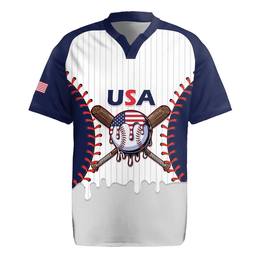 United States 2026 Baseball Custom Rugby Jersey Go USA Drip Style