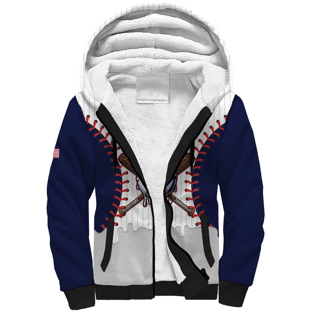 United States 2026 Baseball Custom Sherpa Hoodie Go USA Drip Style