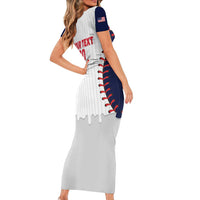 United States 2026 Baseball Custom Short Sleeve Bodycon Dress Go USA Drip Style