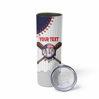 United States 2026 Baseball Custom Skinny Tumbler Go USA Drip Style