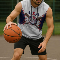 United States 2026 Baseball Custom Sleeveless Hoodie Go USA Drip Style