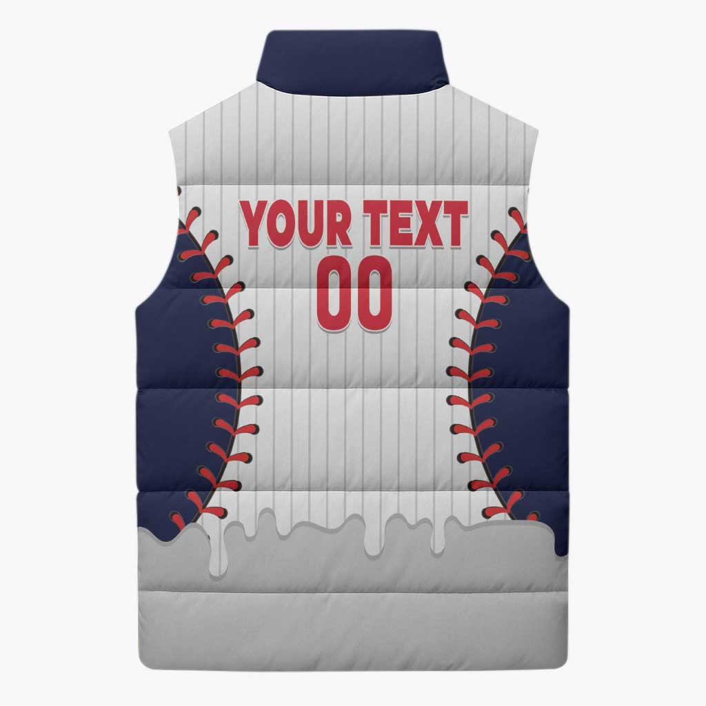 United States 2026 Baseball Custom Sleeveless Puffer Jacket Go USA Drip Style