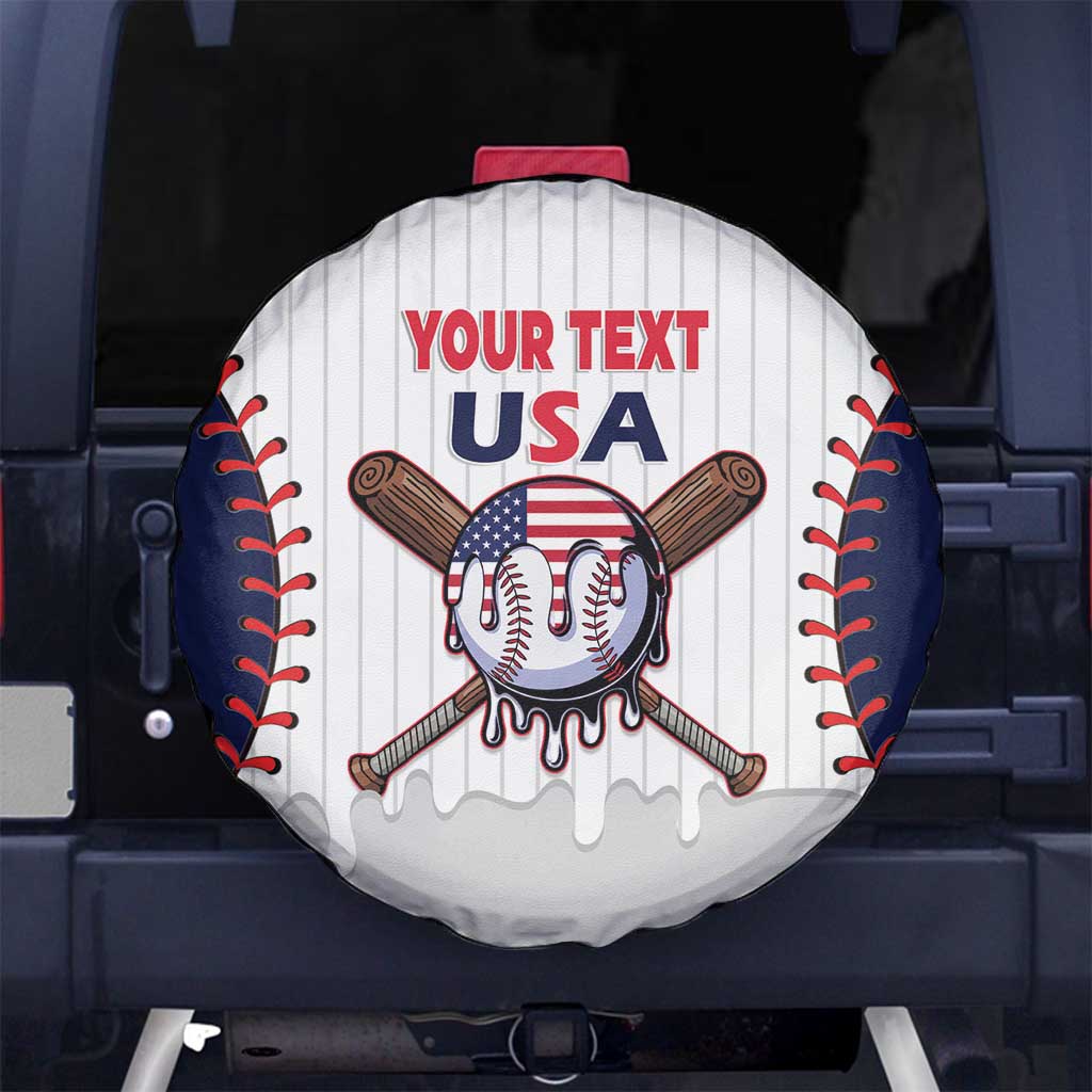 United States 2026 Baseball Custom Spare Tire Cover Go USA Drip Style