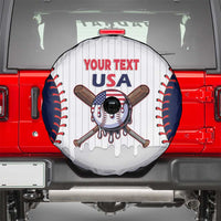 United States 2026 Baseball Custom Spare Tire Cover Go USA Drip Style
