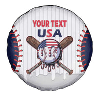 United States 2026 Baseball Custom Spare Tire Cover Go USA Drip Style