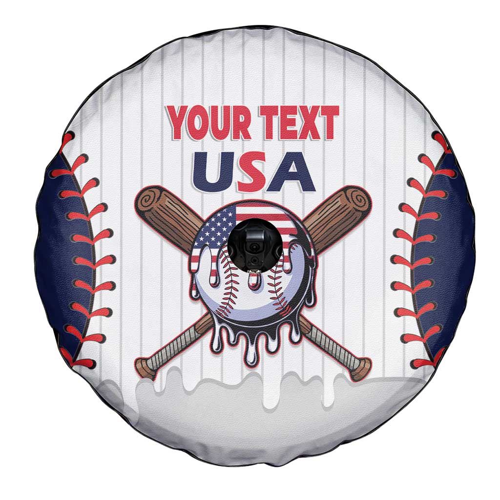 United States 2026 Baseball Custom Spare Tire Cover Go USA Drip Style