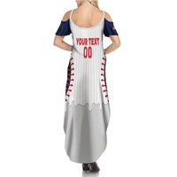 United States 2026 Baseball Custom Summer Maxi Dress Go USA Drip Style