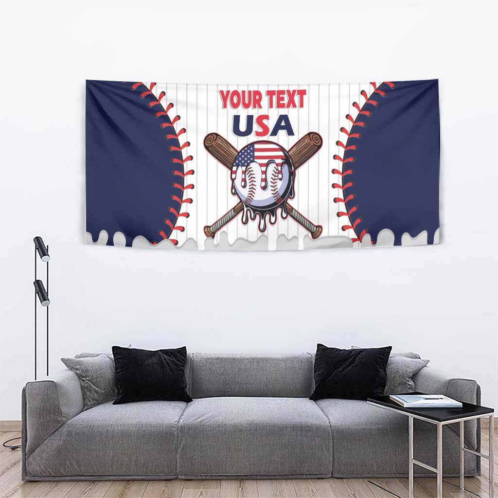 United States 2026 Baseball Custom Tapestry Go USA Drip Style