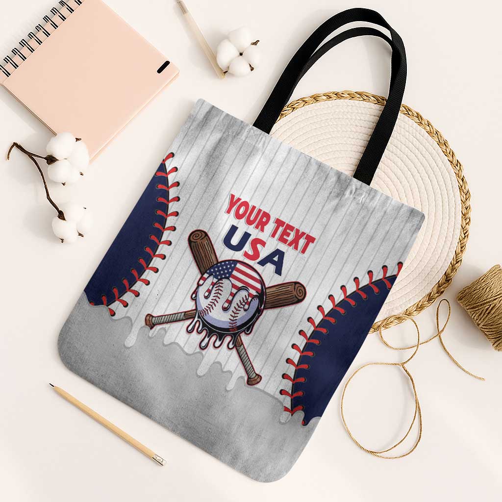 United States 2026 Baseball Custom Tote Bag Go USA Drip Style