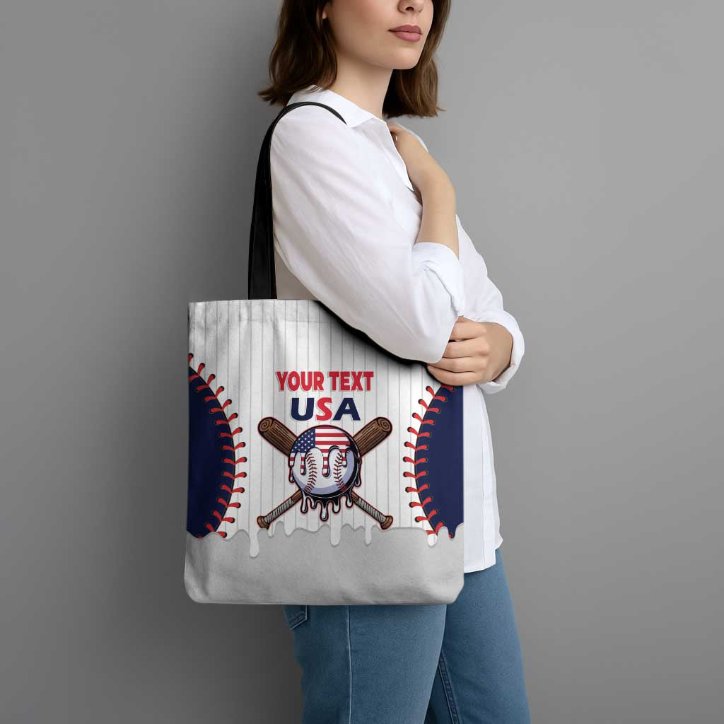 United States 2026 Baseball Custom Tote Bag Go USA Drip Style