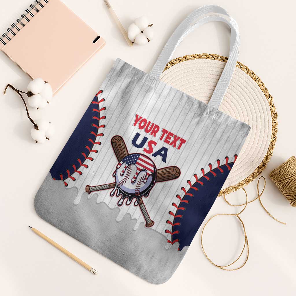 United States 2026 Baseball Custom Tote Bag Go USA Drip Style