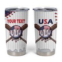 United States 2026 Baseball Custom Tumbler Cup Go USA Drip Style