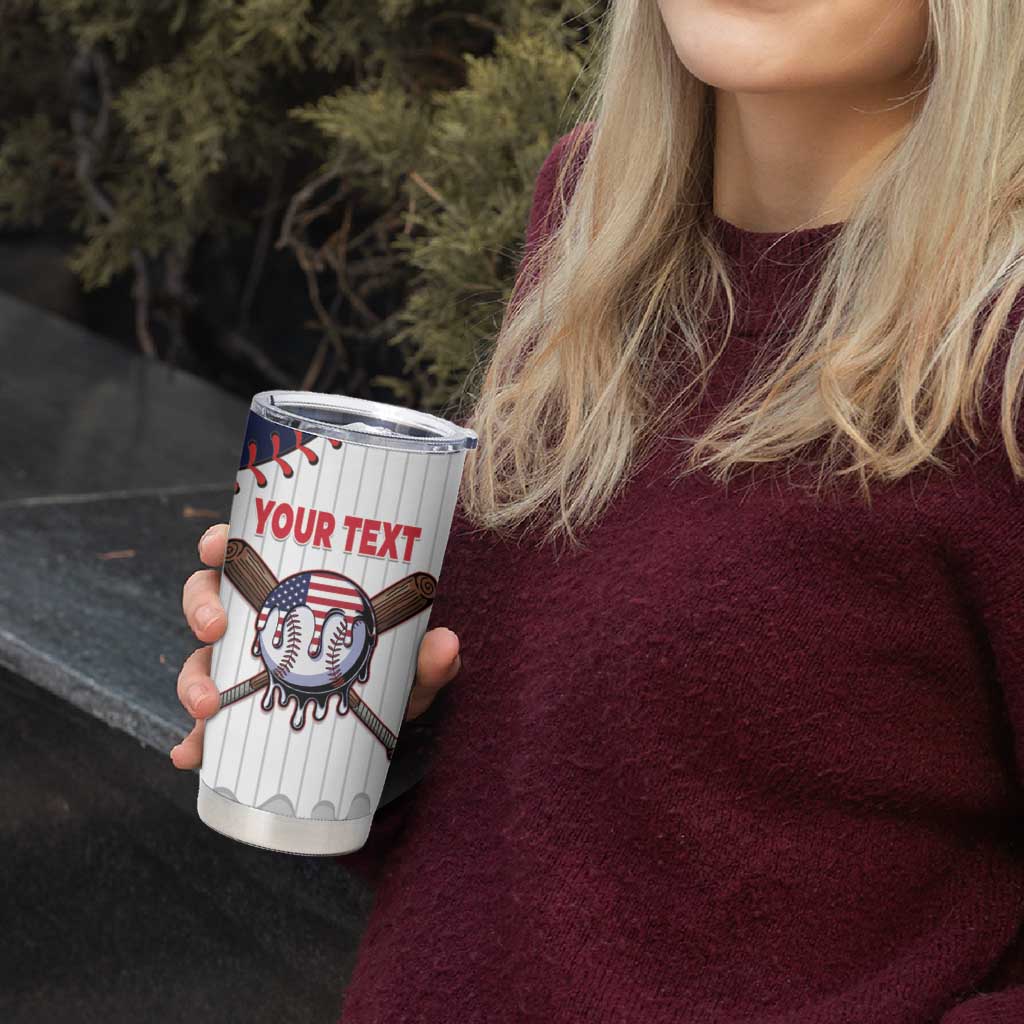 United States 2026 Baseball Custom Tumbler Cup Go USA Drip Style