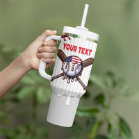United States 2026 Baseball Custom Tumbler With Handle Go USA Drip Style