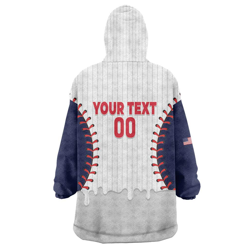 United States 2026 Baseball Custom Wearable Blanket Hoodie Go USA Drip Style