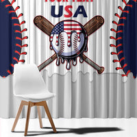 United States 2026 Baseball Custom Window Curtain Go USA Drip Style
