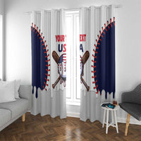 United States 2026 Baseball Custom Window Curtain Go USA Drip Style