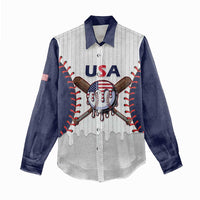 United States 2026 Baseball Custom Women Casual Shirt Go USA Drip Style