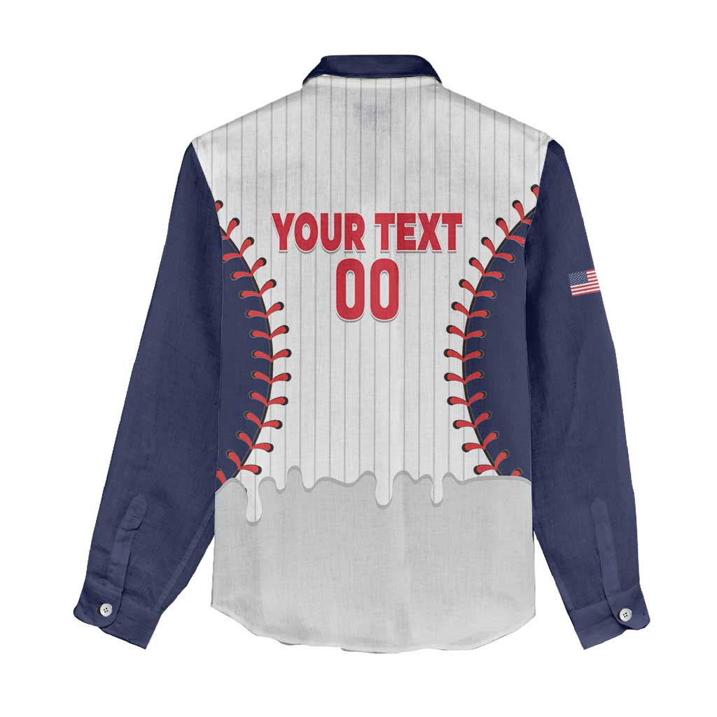 United States 2026 Baseball Custom Women Casual Shirt Go USA Drip Style
