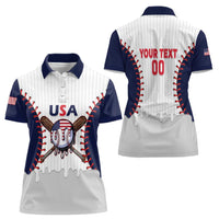United States 2026 Baseball Custom Women Polo Shirt Go USA Drip Style
