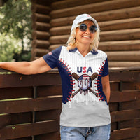 United States 2026 Baseball Custom Women Polo Shirt Go USA Drip Style