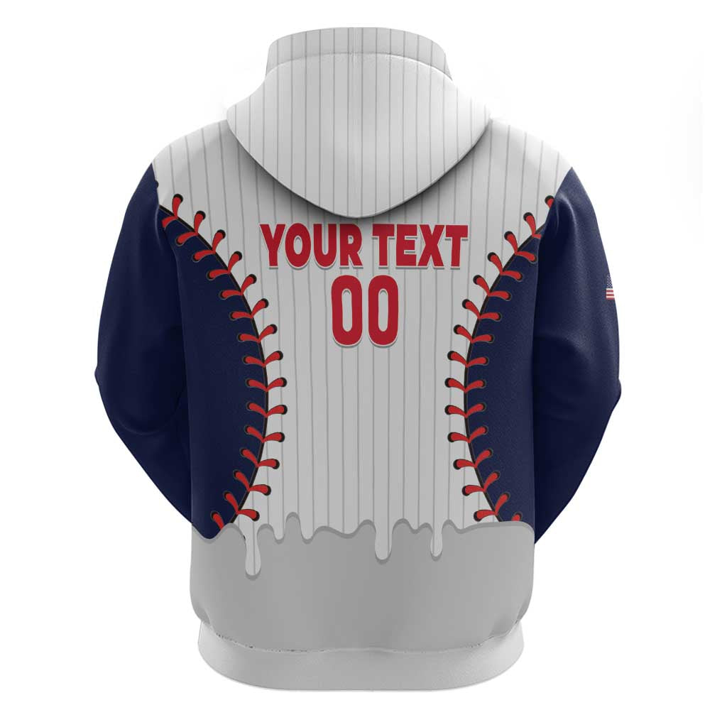 United States 2026 Baseball Custom Zip Hoodie Go USA Drip Style