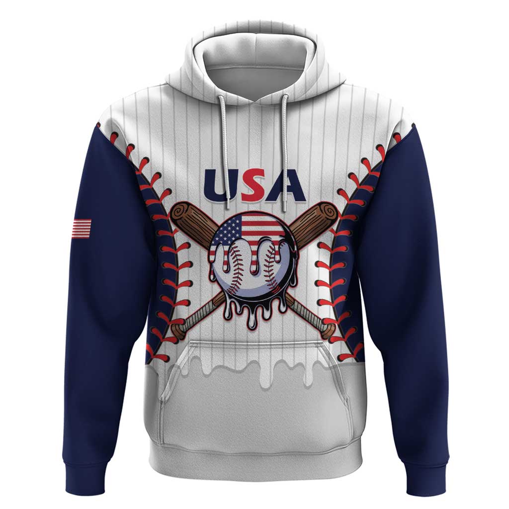 United States 2026 Baseball Custom Zip Hoodie Go USA Drip Style