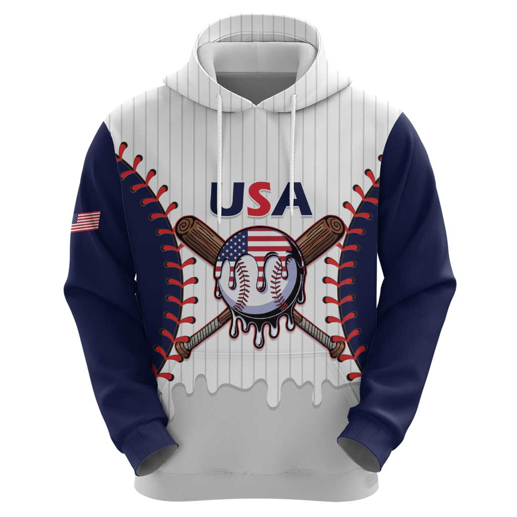 United States 2026 Baseball Custom Zip Hoodie Go USA Drip Style