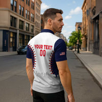 United States 2026 Baseball Custom Zipper Polo Shirt Go USA Drip Style