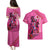 Kentucky Horse Racing Couples Matching Puletasi and Hawaiian Shirt 151st Anniversary With Roses - Pink Version LT14