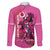 Kentucky Horse Racing Family Matching Long Sleeve Bodycon Dress and Hawaiian Shirt 151st Anniversary With Roses - Pink Version LT14