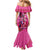 Kentucky Horse Racing Family Matching Mermaid Dress and Hawaiian Shirt 151st Anniversary With Roses - Pink Version LT14
